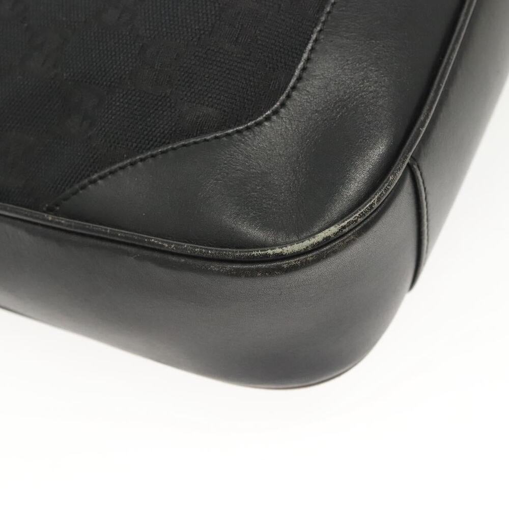 GUCCI Bamboo GG Canvas Hand Bag Black Silver 001 001 - Picture 14 of 16